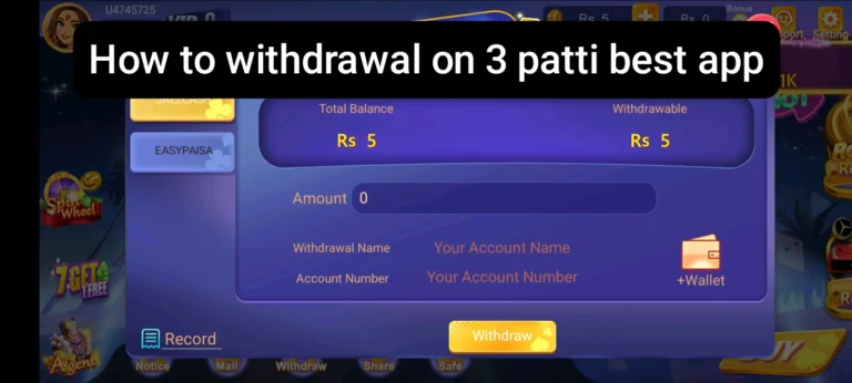 How To Withdraw on 3 Patti Best