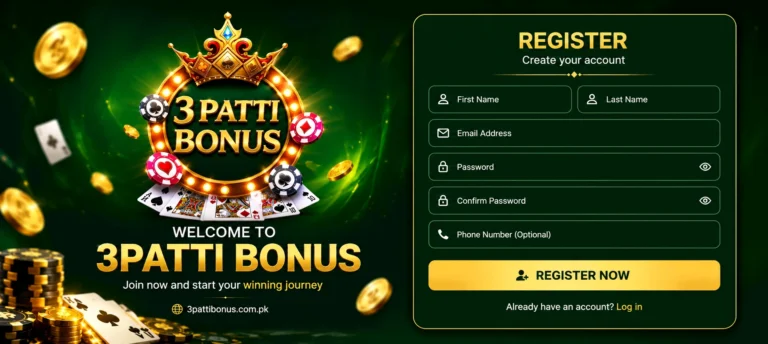 How to Register on 3 Patti bonus